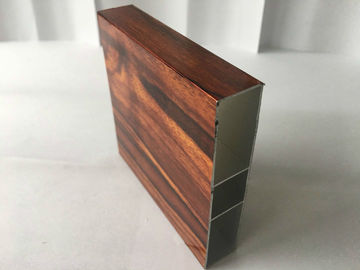 Unique Emulation Wood Finish Aluminium Profiles Composite Panel Rectangle Shape