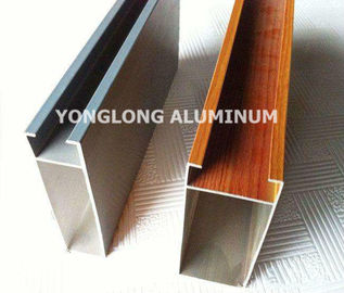 Multifunctional Curtain Wall Aluminium Profiles For Decoration Rectangle Shape