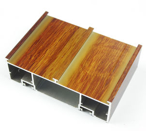 Wardrobe Door 6063 Wood Finish Aluminium Trim Profiles