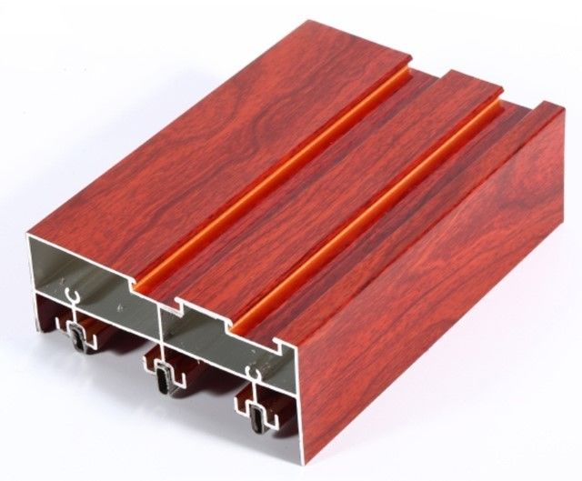 Aluminum Extrusion New Design Wood Finish Aluminium Profiles For Windows &amp; Doors
