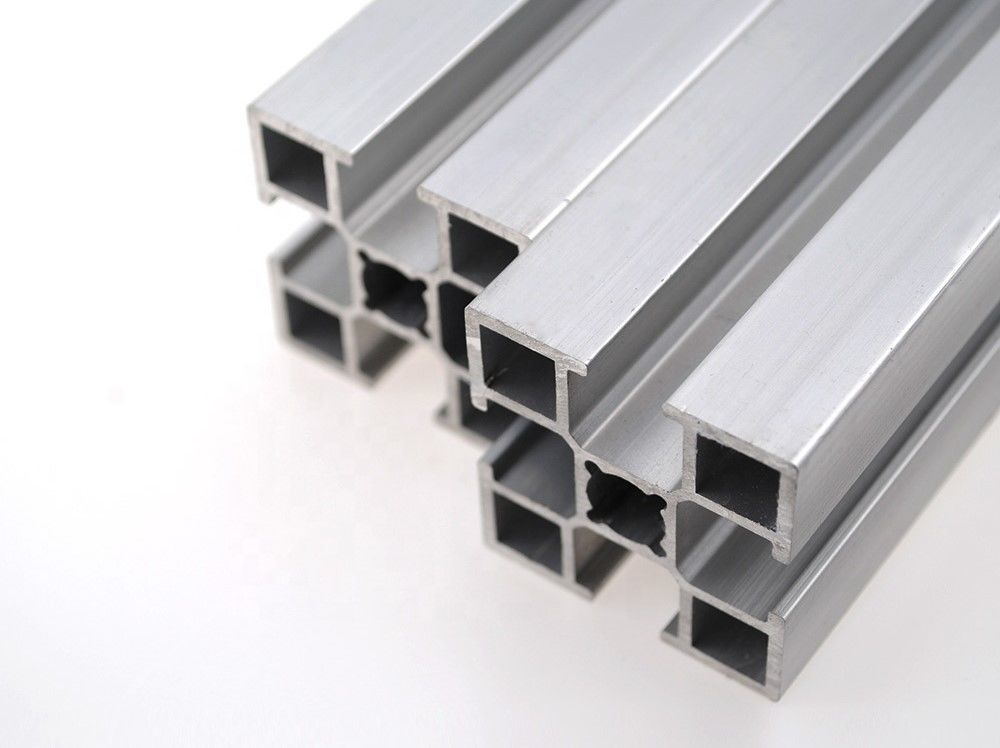 T Slot Shaped Channel Aluminium T Track Extrusion Profile 40x40 Industrial Aluminium Extruded Section