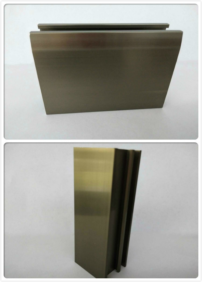 Oxidizing Champagne Anodized Aluminum Profiles For Decoration / Industrial
