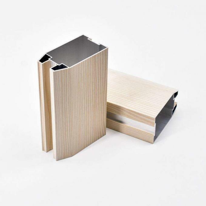 Rectangle 6063 T5 Aluminium Door Profiles Wear And Alkali Resistance