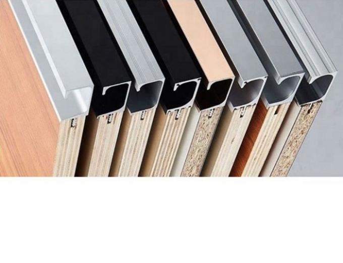 Color Anodized 6063 6061 T5 Sliding Wardrobe Door Aluminium Profile