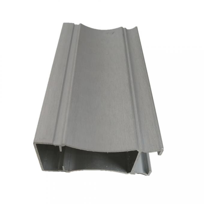 High Glossy Brush Silver Anodized Aluminum Profiles Glass Window and ...