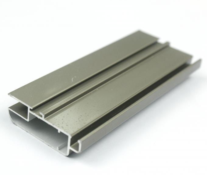 T Shape Casement Champagne Anodized Aluminum Window Profiles 0