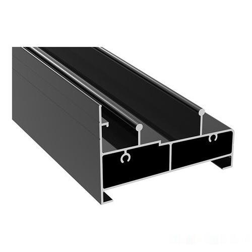Black Anodized Aluminium Window Frame Profiles For Construction 0
