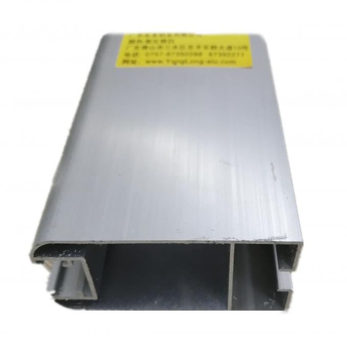 Rectangle 6m 6063 Silver Anodized Aluminum Profiles