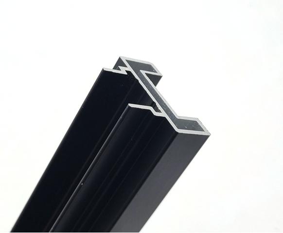 Residential Narrow Sliding Black Aluminum Extrusion Profiles For Door ...
