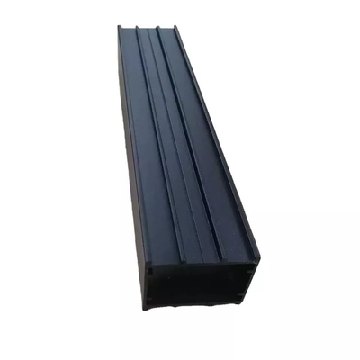 Black Aluminum Extruded Channel Structural Curtain Track Building Materials