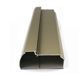 Champagne Color Aluminum Curtain Wall Profile T5 For Building Materials