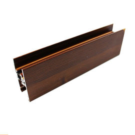 High Strength Wardrobe Aluminium Profile Accessories Wood Finished ISO 9001 Approved