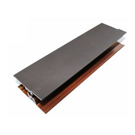 Wood Finished Kitchen Cabinet Profiles , Industrial Aluminum Extrusion Framing
