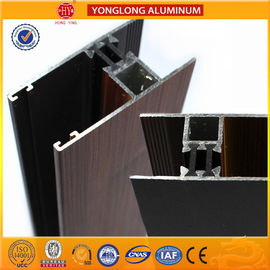 T5/ T6 Industrial Aluminium Profiles Rich Wood Pattern UV Protection