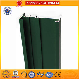 Square Green Powder Coated Aluminum Alloy Extrusion With Strong Stability