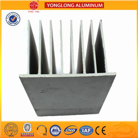 Silver / Bronze Aluminum Extrusion Profiles For Building Heat Insulation