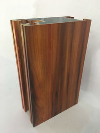 Wood - Grain Aluminium Door Profiles Imitating Finish Aced Resistant