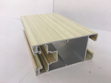 Vacuum Treatment Wood Finish Aluminium Profiles Acid Alkali Resistance  2500T Extrusion
