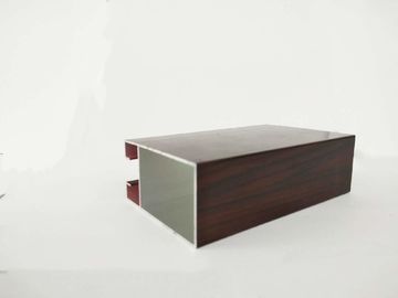 Customized Furniture Aluminium Profiles , Wood Grain Finished T Slot Aluminum Framing