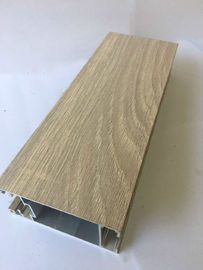 6m Wood Finish Aluminium Profiles Shape Customized For Decoration