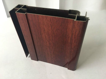 No Cracking Wood Finish Aluminium Profiles , Easy To Install