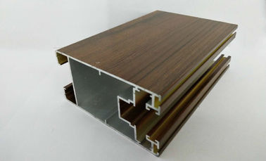 Green Substantive Wood Finish Aluminium Profiles  No Discoloration