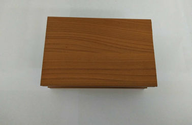 Light Brown Wood Finish Aluminium Profiles For Cabinet Closet Sliding Door