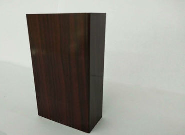 Russet Wood Grain Aluminium Profiles , Stylish Design For Decorations Accessories