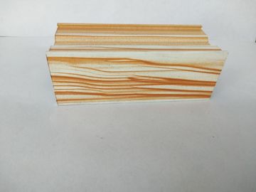 Decorative Wood Finish Aluminium Profiles Smooth Surface Fire - resistant