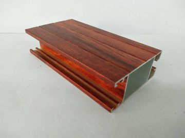 Smooth Surface Wood Finish Aluminium Profiles Aesthetic Coordination