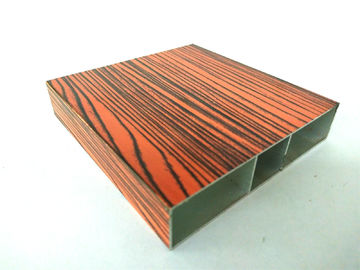 Color Diversity Wood Grain Wardrobe Aluminium Profile Surface Smooth