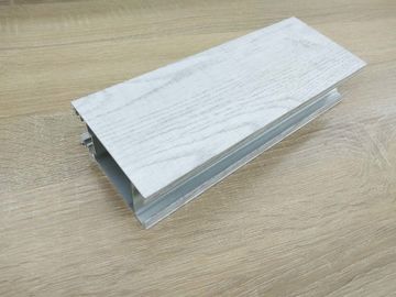High Coating Hardness Wood Finish Aluminium Profiles White Wiood Boiling Resistance