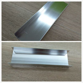 Silver Brightness Machanically Polished Aluminum Profiles Highly Wear Resistance