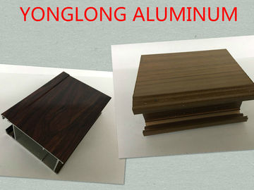 Multifunctional Extruded Wood Grain Aluminum Profile For Kitchen Square Shape