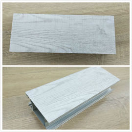 Grey Decorative Wood Finish Aluminium Profiles with Marble Pattern