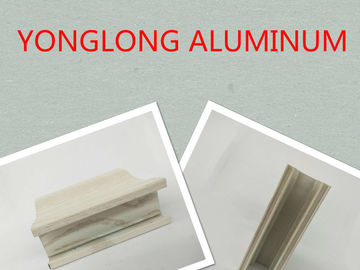 Wooden Grain Aluminium Profiles Marble Texture Adhesion Non Toxic / Odor