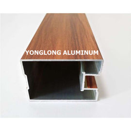 Natural Anodized Aluminium Sliding Wardrobe Door Profiles For Interior Decoration Materials