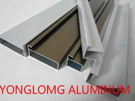 Rectangle Shape Kitchen Cabinet Aluminium Profile / Sliding Window Frame