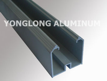 6 M Anodized Aluminum Curtain Wall Profile , Rectangle Aluminum Sliding Door Profile