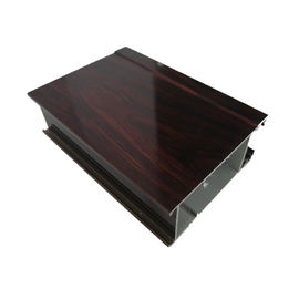 6063 Customized High Glossy Wood Finish Aluminium Profiles Aluminium Extrusion For Glass Door And Window