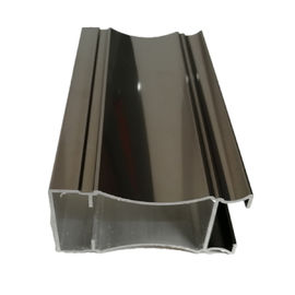 High Glossy Machined Champagne Anodized Aluminium Extrusion Profiles