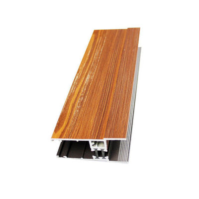 Customized Shape 6m Wood Grain Aluminium Profiles