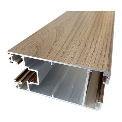 3D Touching Wood Finish Aluminium Profiles Heat Transfer For Outdoor