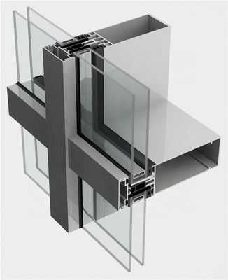 Ventilated Facades Aluminum Curtain Wall Profile For Exterior
