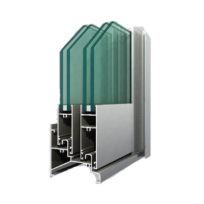 OEM Aluminum Window Profiles Mullion Equal / Unequal Bead Aluminium Extrusion Profiles