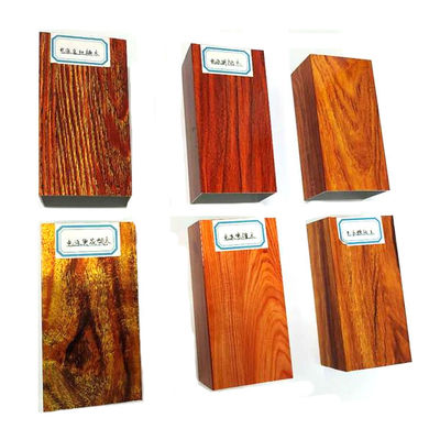 High Glossy Wood Finish Aluminium Sliding Door Profiles Extrusion For Decoration Frame