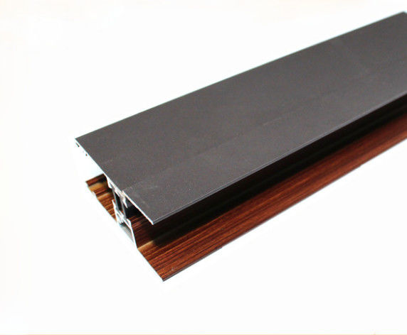 Home Furniture Accessories Wood Finish Aluminium Profiles Shaped Customized