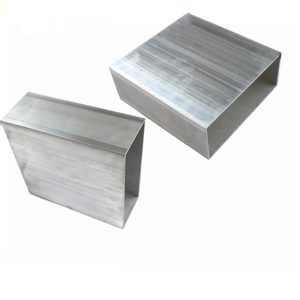 6060 6061 6063 Aluminium Tile Trim , Rectangle Aluminum Profile Tubing