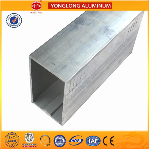 Customized Size Aluminium Industrial Extrusion Tube Profile 6m Length