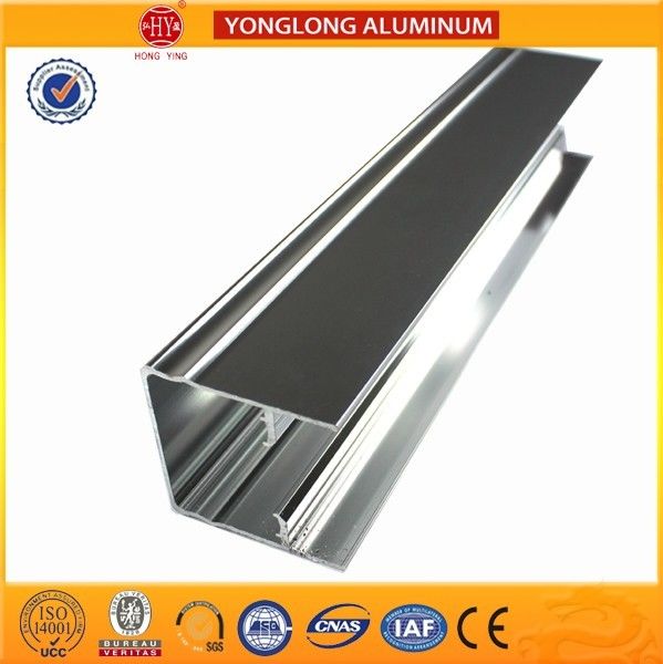 Solid Substantial Polished Aluminium Profile Normal Length 6m